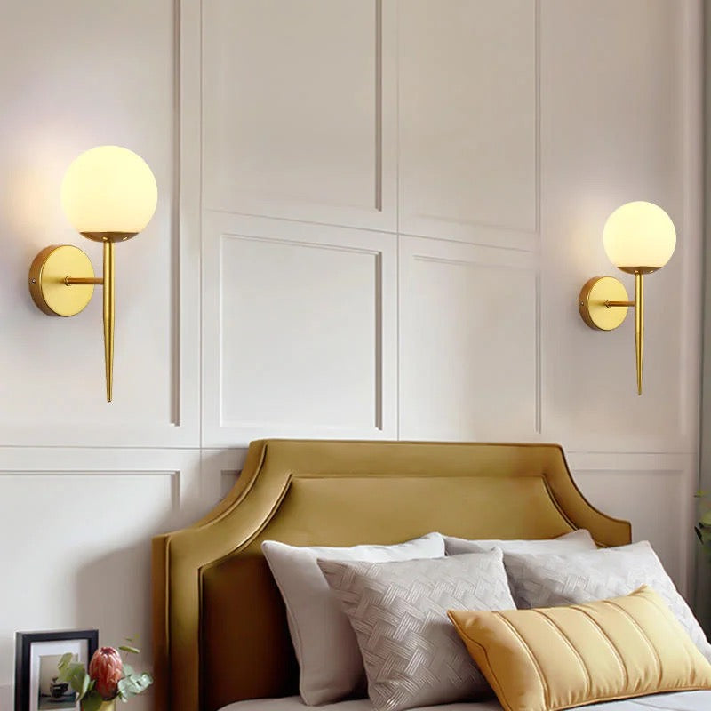 Lightigious™ - Nordic Globe Wall Light, Elegant Metal & Glass Design