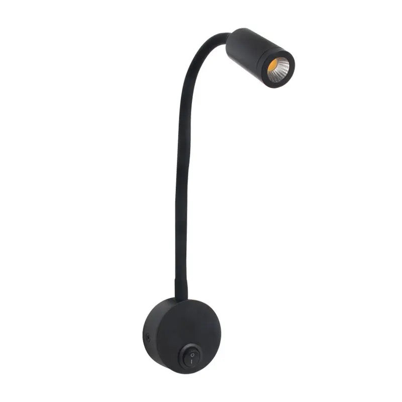 Lightigious™ - Movable Spring COB Wall Light, Black, Adjustable LED