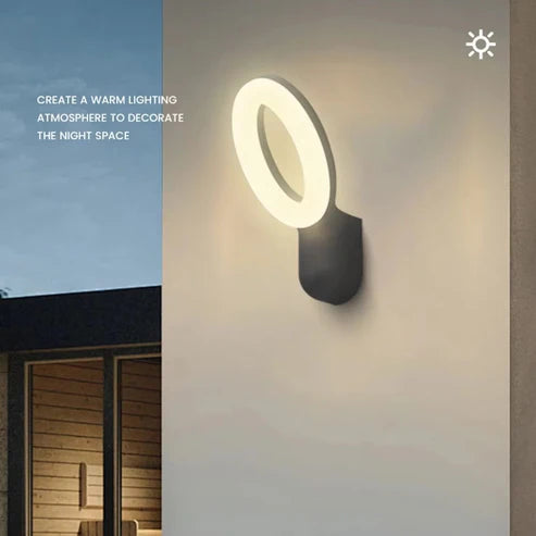 Lightigious™ - 12W Decorative Aluminum LED Wall Lamp for Outdoor Use
