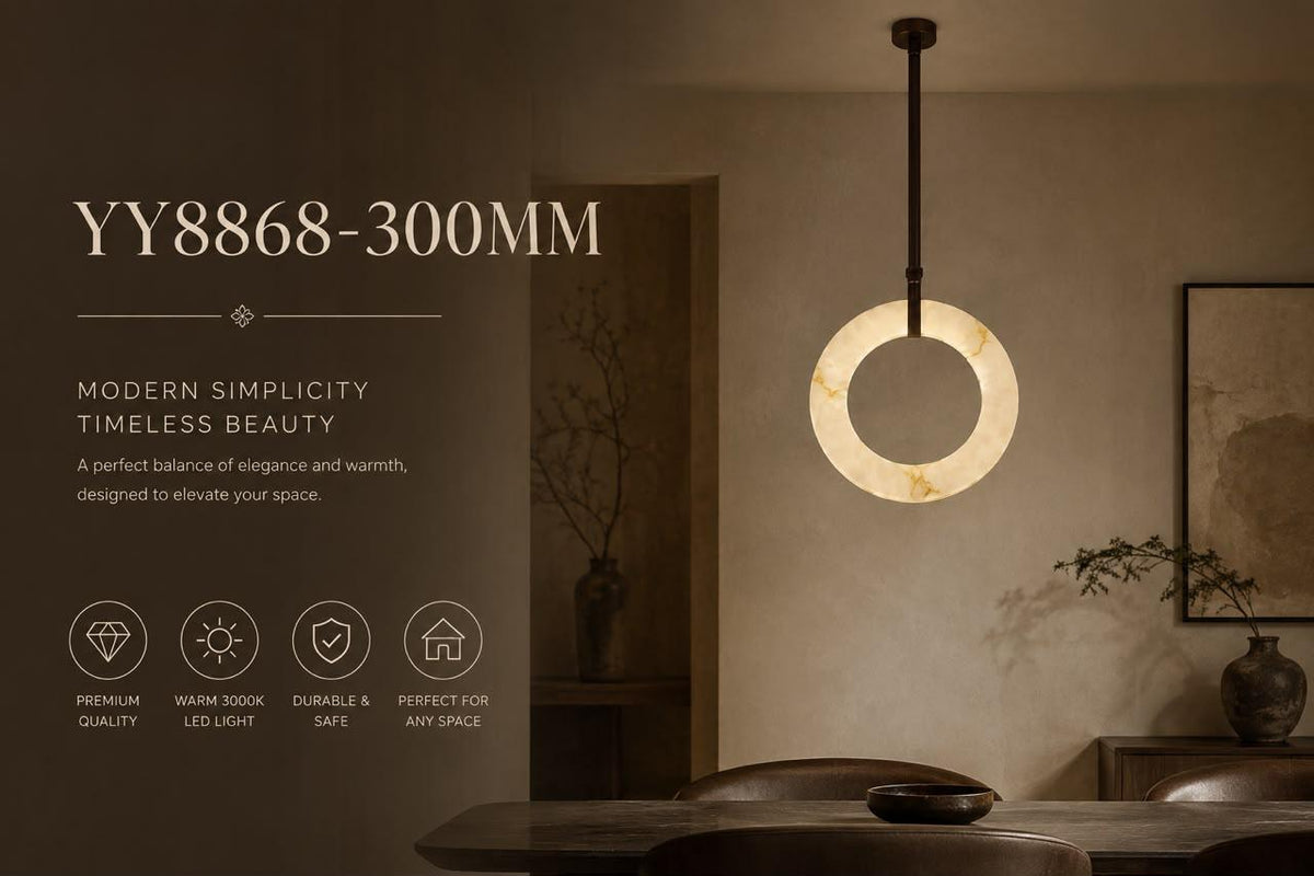 Lightigious™ -  The Halo Alabaster Pendant