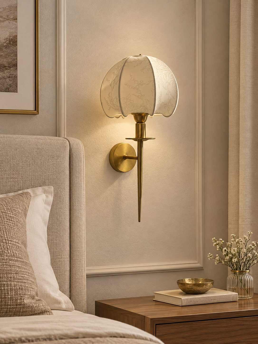 Lightigious - Aurelia Noir Brass Wall Light