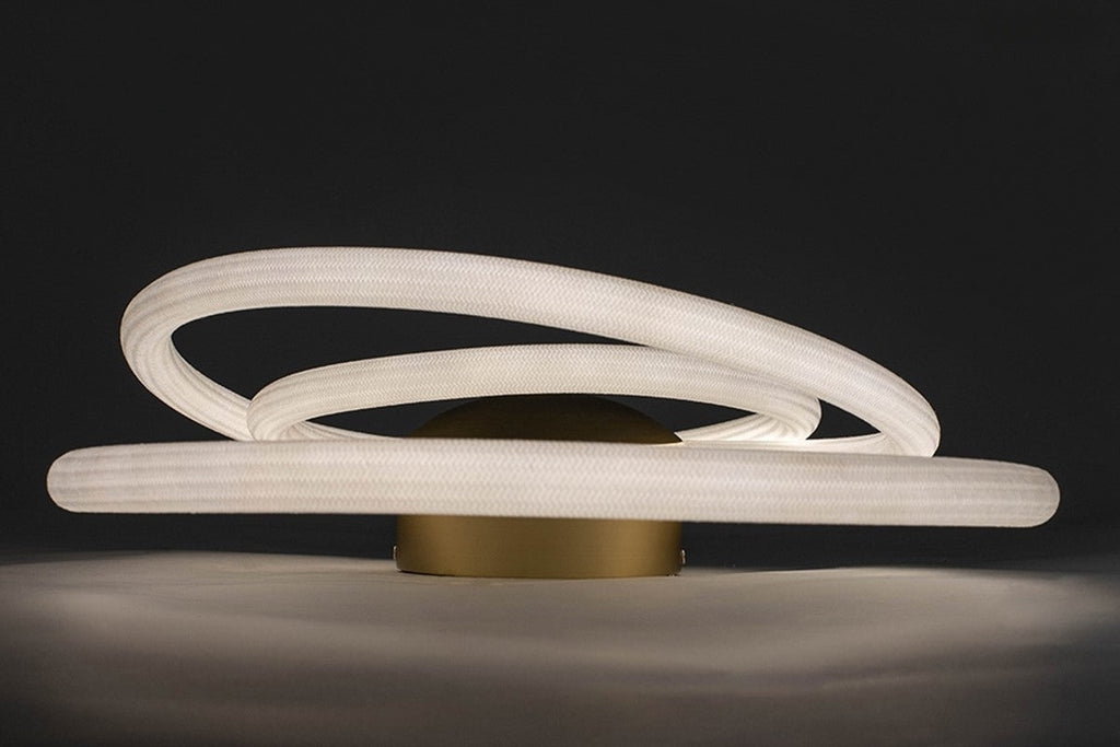 Lightigious™ - Modern Ring LED Wall Light, Metal & Fiber, 3-Color Options
