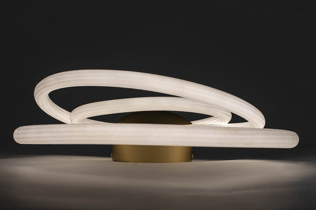 Lightigious™ - Modern Ring LED Wall Light, Metal & Fiber, 3-Color Options