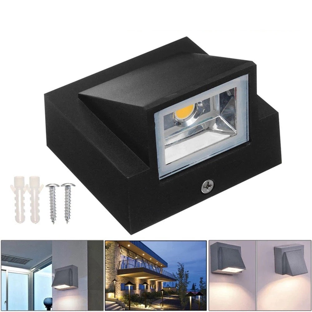 Lightigious™ - Single K Light Waterproof LED Wall Lamp (Square, Warm White)