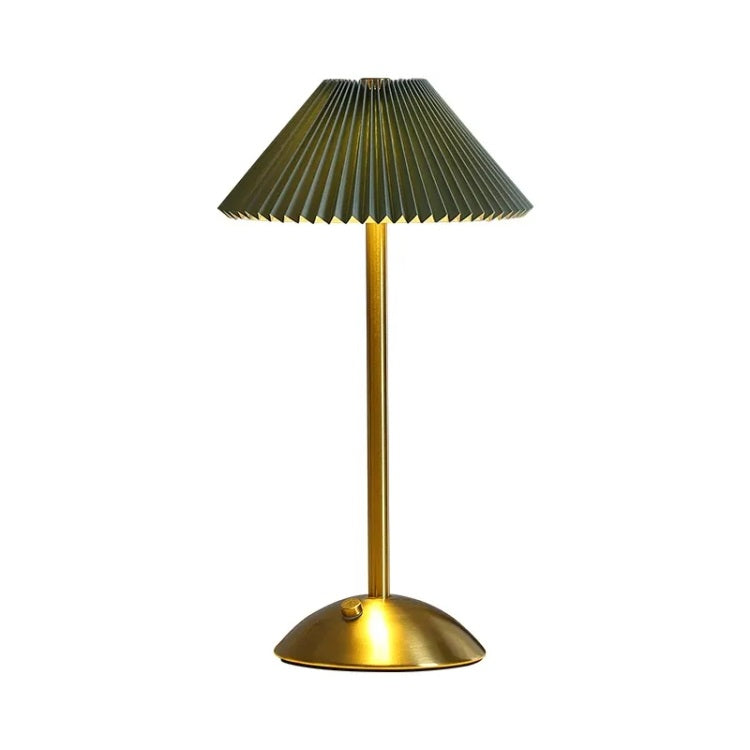 Lightigious™ - Modern Cordless Metal Lamp – Pleated Shade