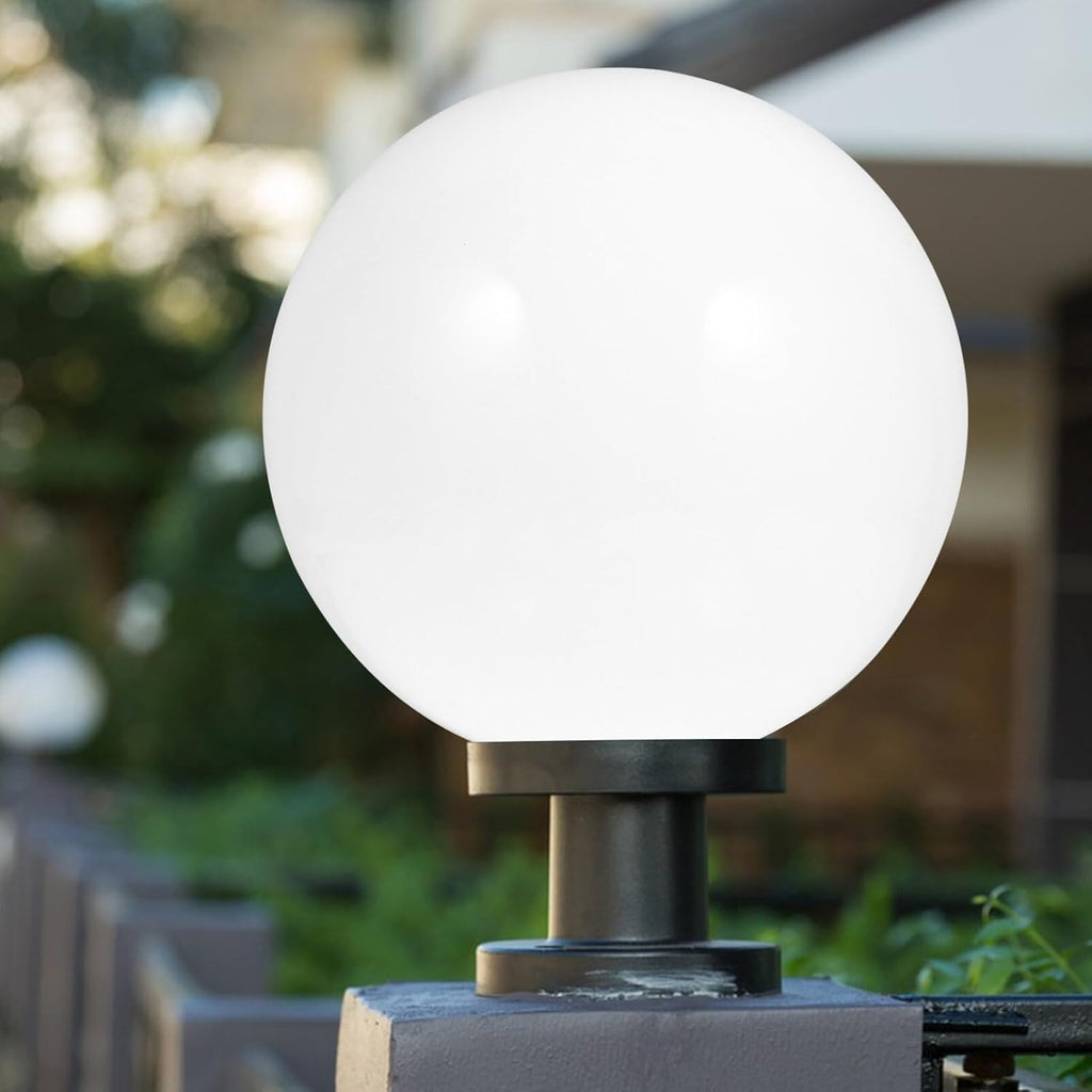 Lightigious™ - Plastic Globe Gate Light With Metal Base