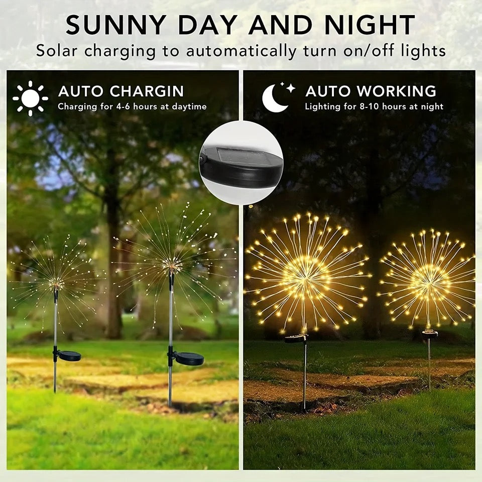 Lightigious™ - Solar Fireworks Outdoor Light (Warm White, Solar Powered)