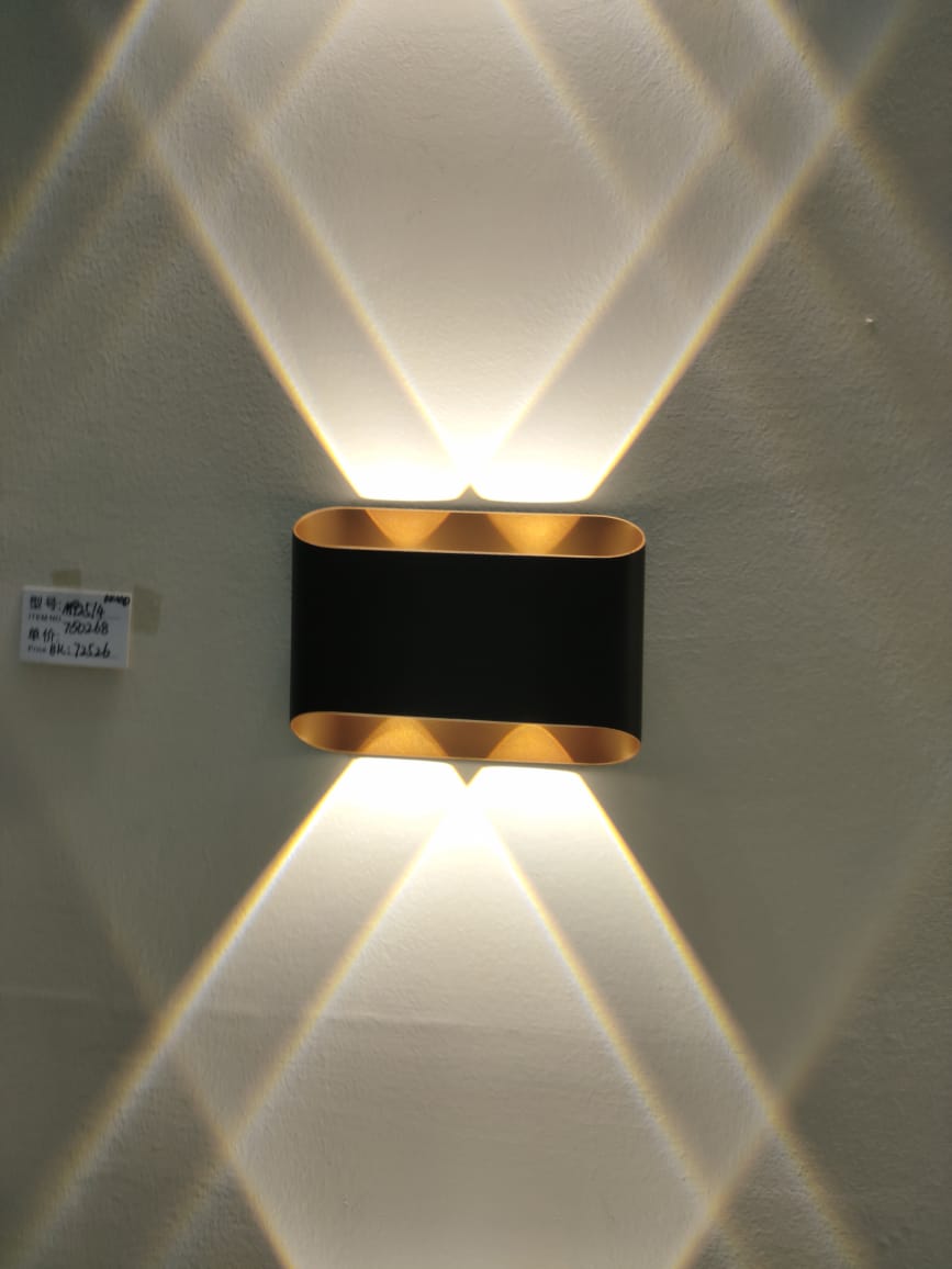 Lightigious™ - Outdoor Wall Light (Up/Down Spread, Waterproof, Black Golden Finish)