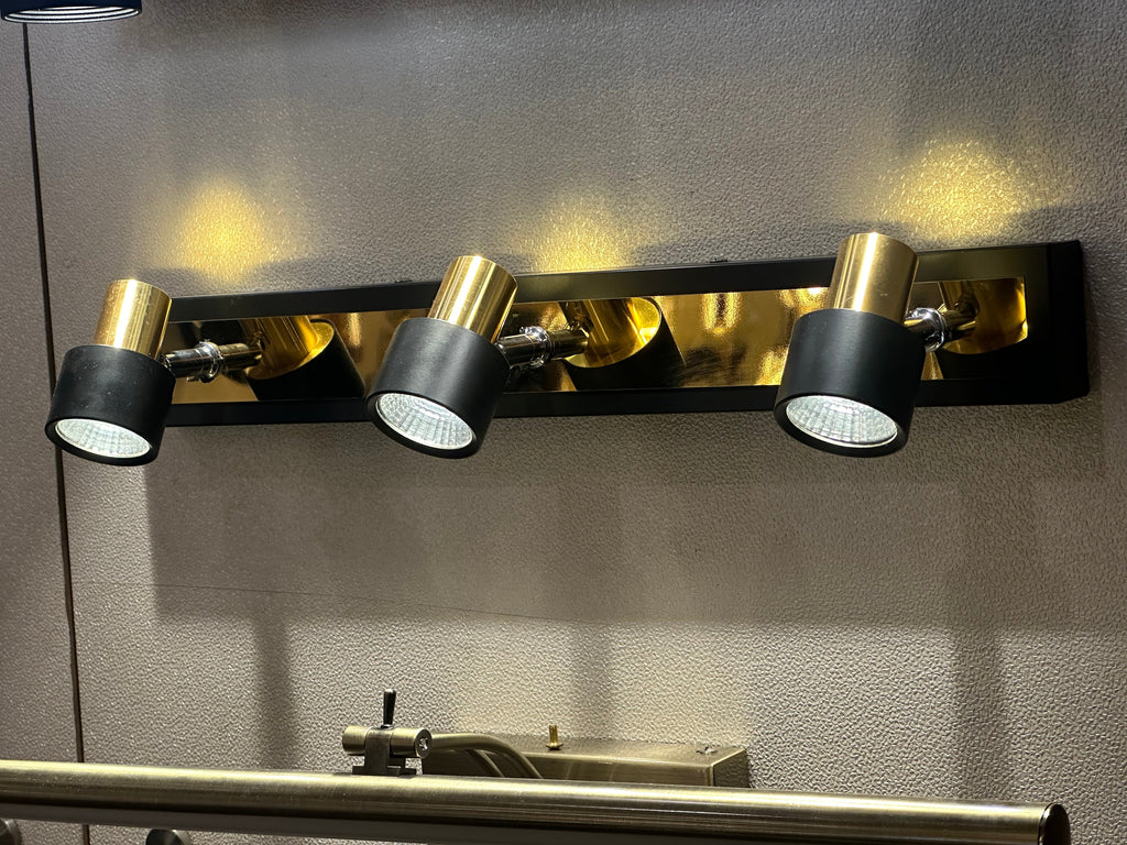 Lightigious™ - COB Black Golden Vanity Light (Sleek Design, COB LED)