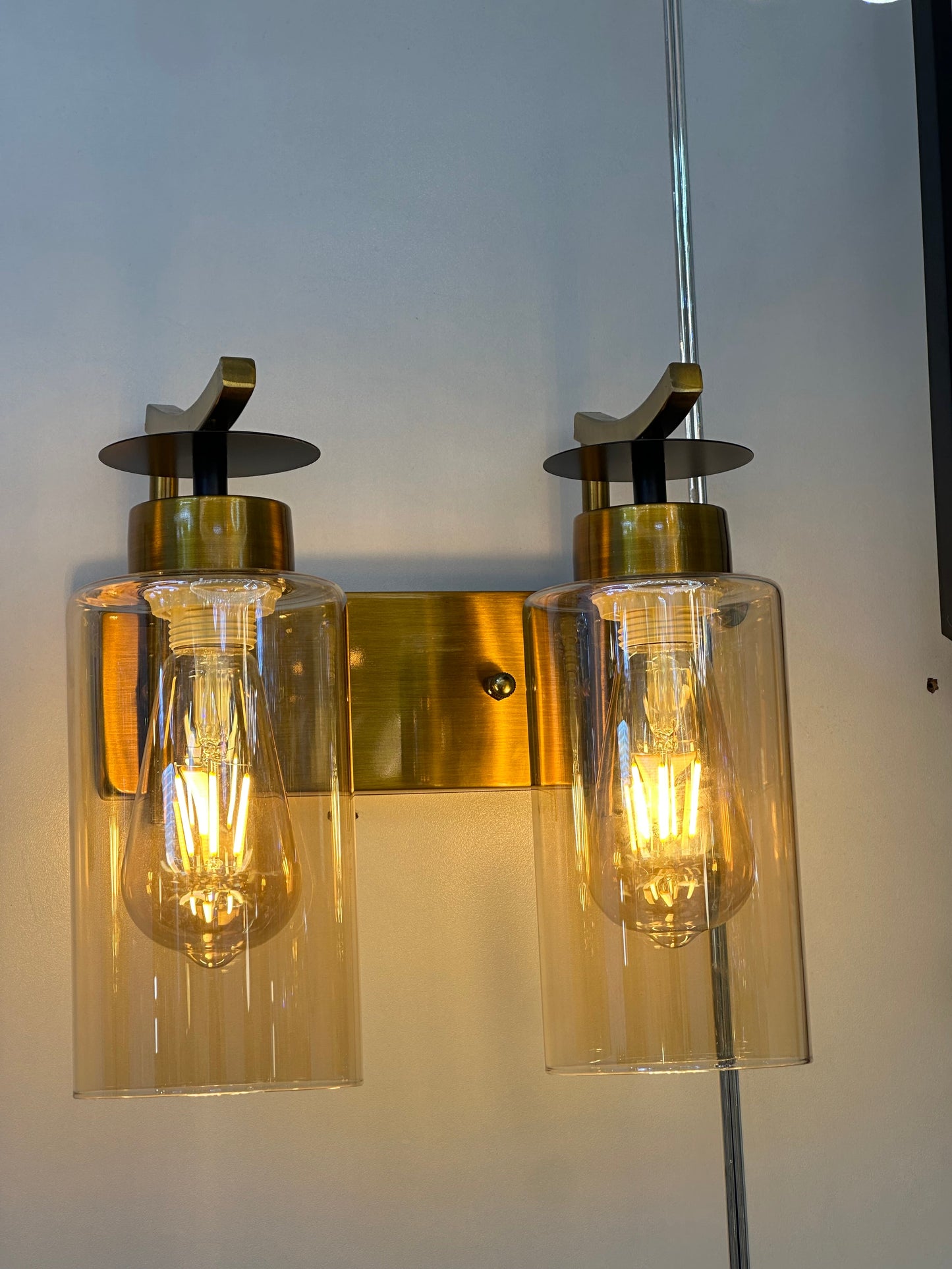 Lightigious™ - Nordic Copper Wall Light with Champagne Glass Lampshade