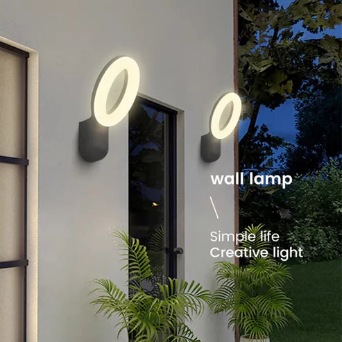 Lightigious™ - 12W Decorative Aluminum LED Wall Lamp for Outdoor Use