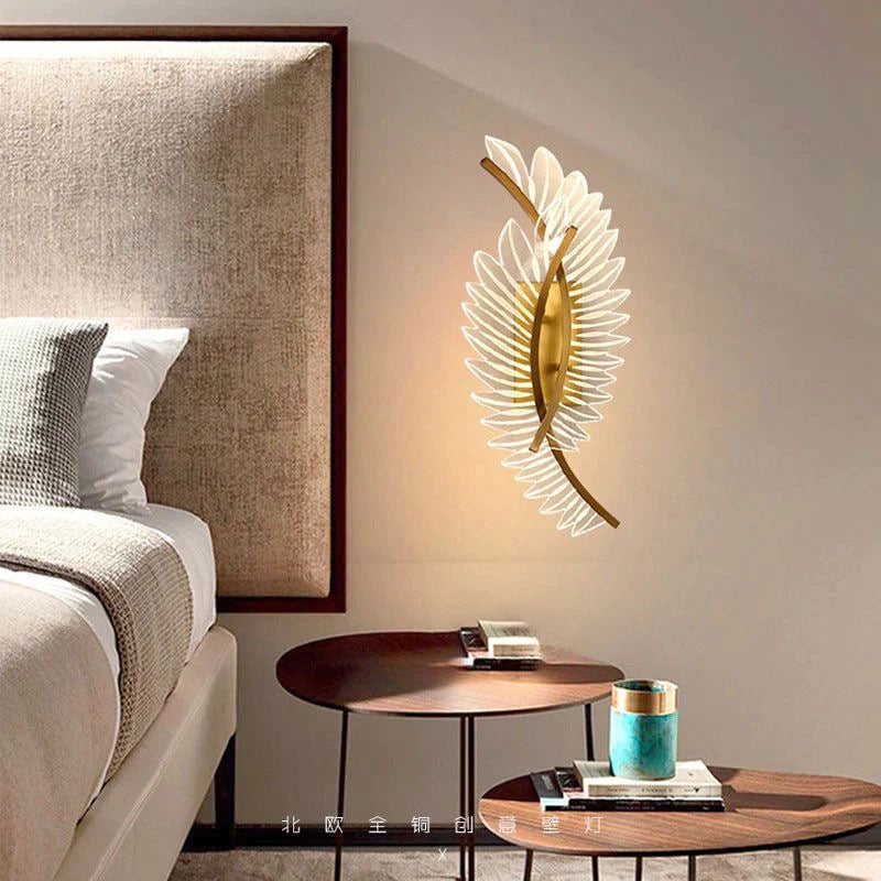 Lightigious™ - Feather Wall Light, Modern Wall Lamp for Bedroom, Living Room, and Corridor