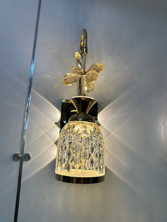 Lightigious™ - Crystal SMD Wall Light, Gold & Clear Acrylic, LED Lighting