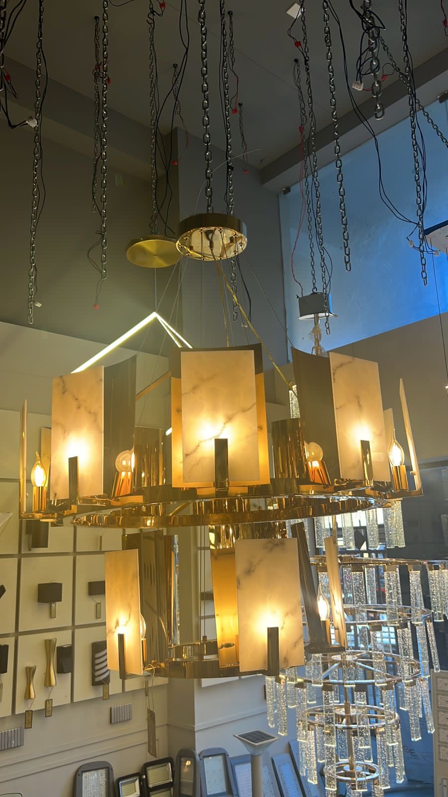 Lightigious™ - 15 Lights Chandelier (Shining Gold, E14 LED Bulbs)