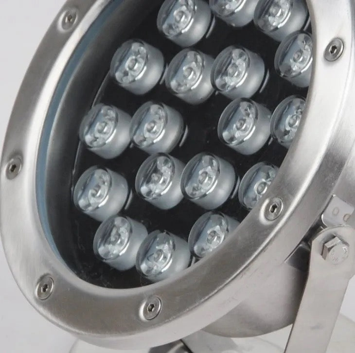 Lightigious™ - 12V Stainless Steel RGB and Warm LED Underwater Light (6W, 9W, 12W, 18W)