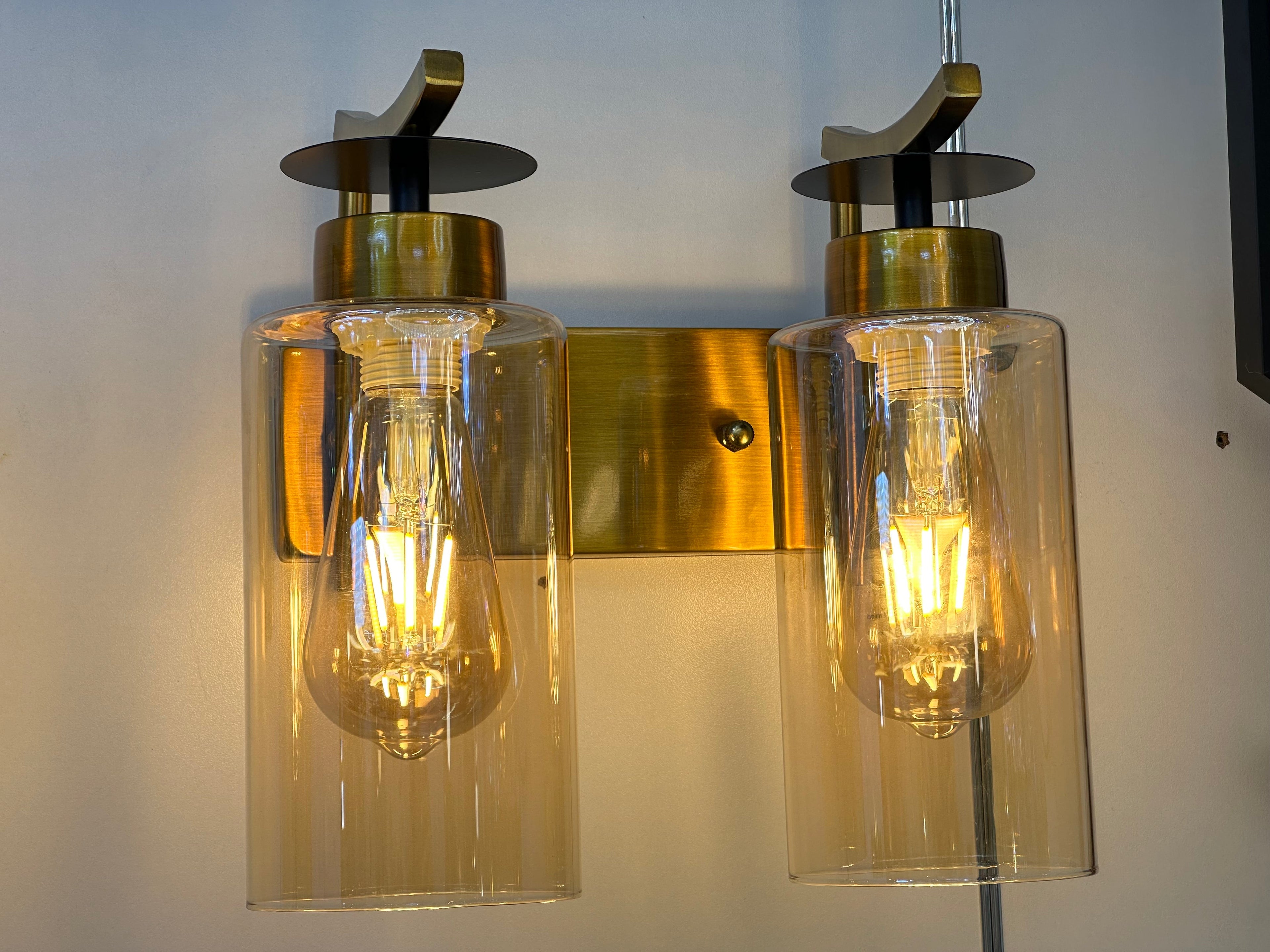 Lightigious™ - Nordic Copper Wall Light with Champagne Glass Lampshade