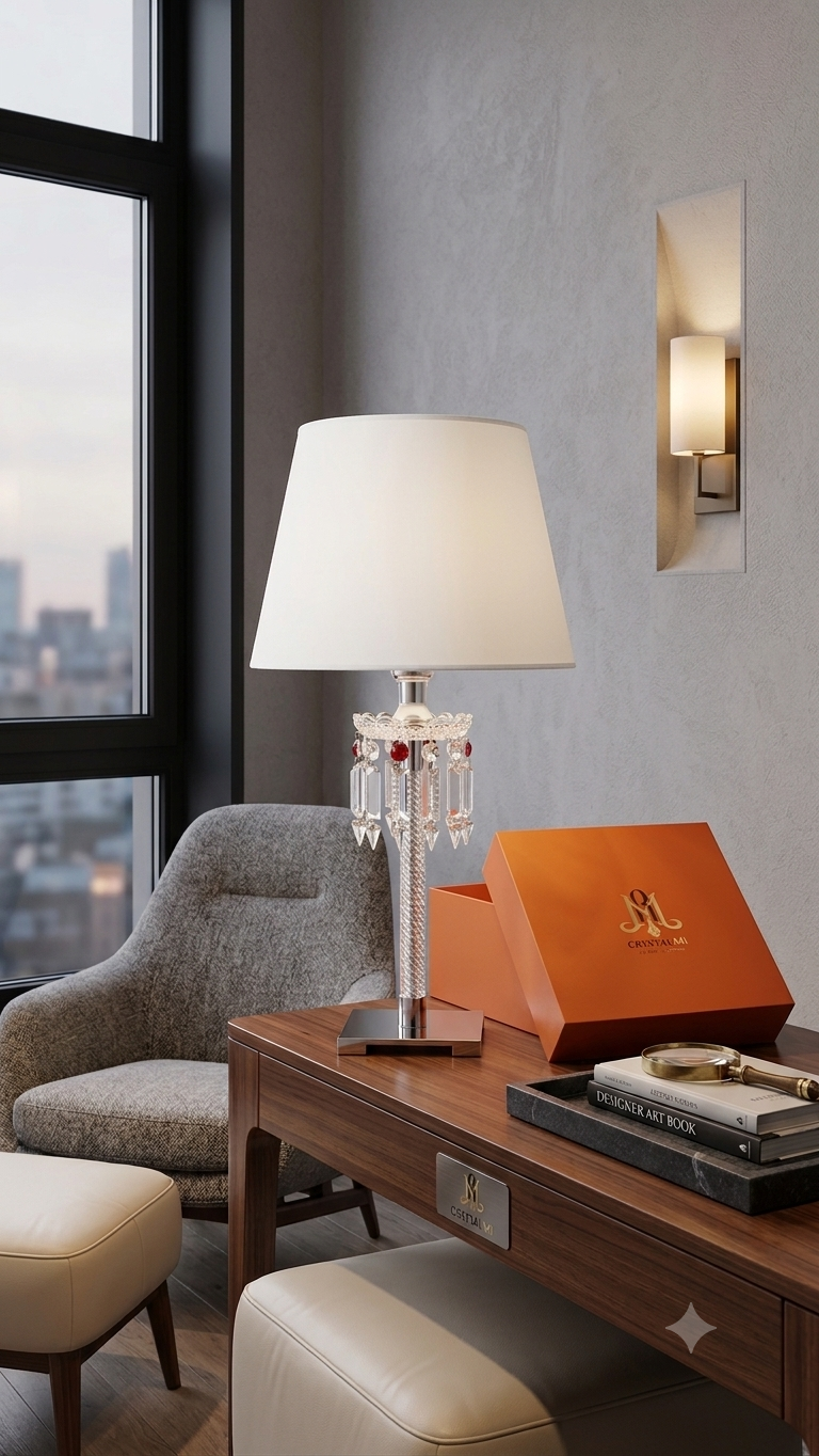 Lightigious | The Baccarat Rouge Crystal table lamp