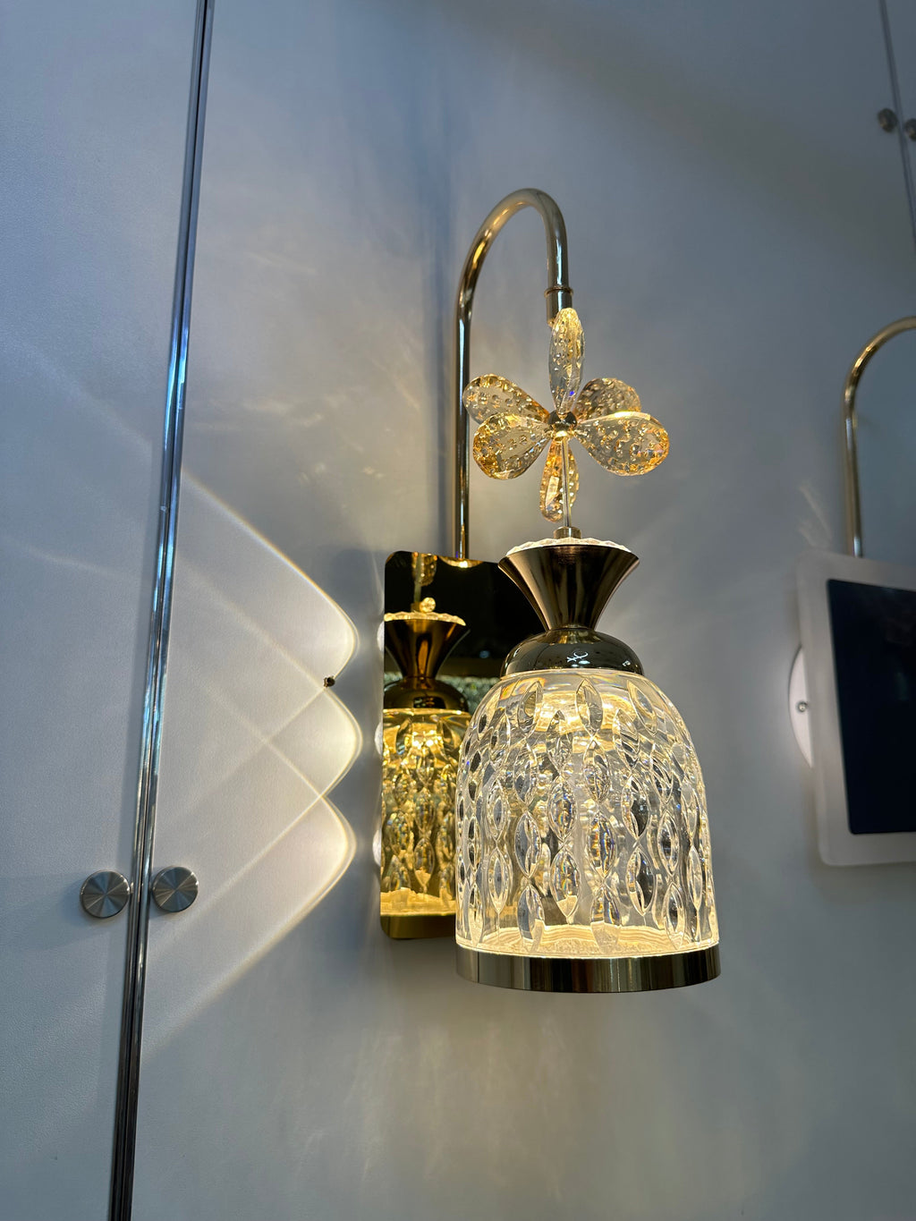 Lightigious™ - Crystal SMD Wall Light, Gold & Clear Acrylic, LED Lighting