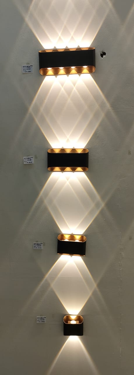 Lightigious™ - Outdoor Wall Light (Up/Down Spread, Waterproof, Black Golden Finish)