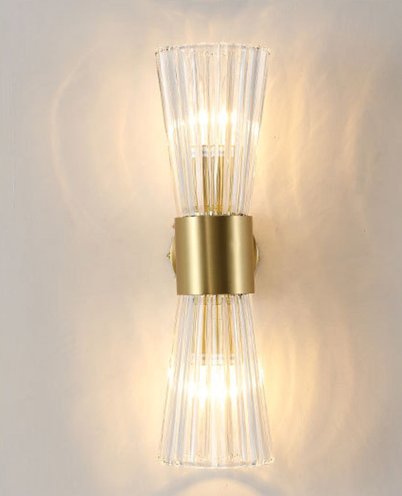 Lightigious™ - Modern Bedside Wall Lamp, Metal & Glass, E27 Bulb, 3-Color LED