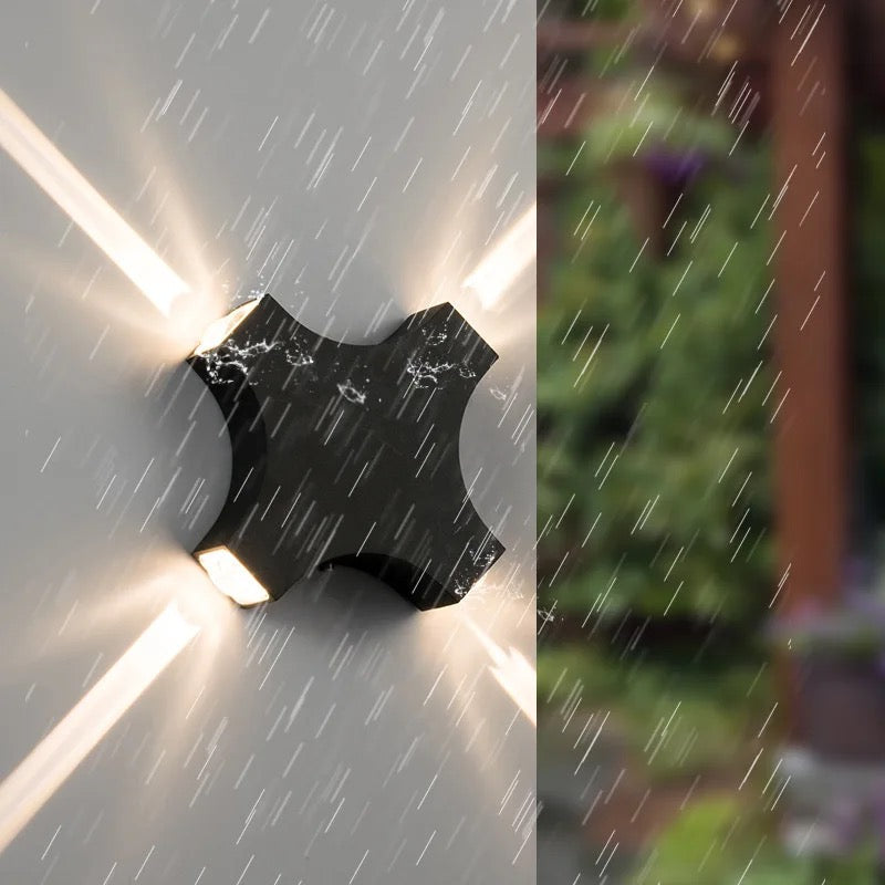 Lightigious™ - Cross Outdoor and Indoor Waterproof LED Light (Black, IP65)