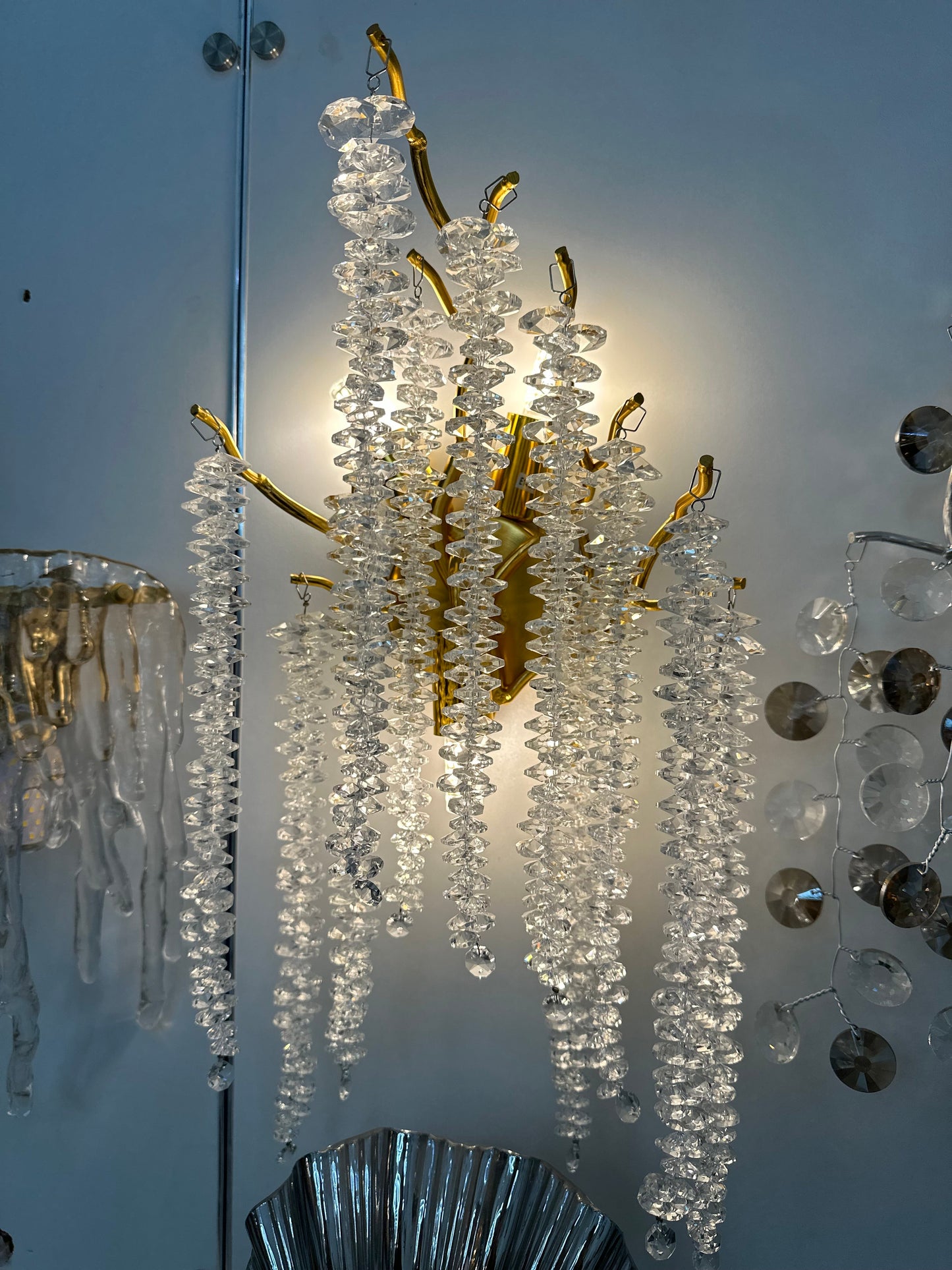 Crystal Beats Wall Light