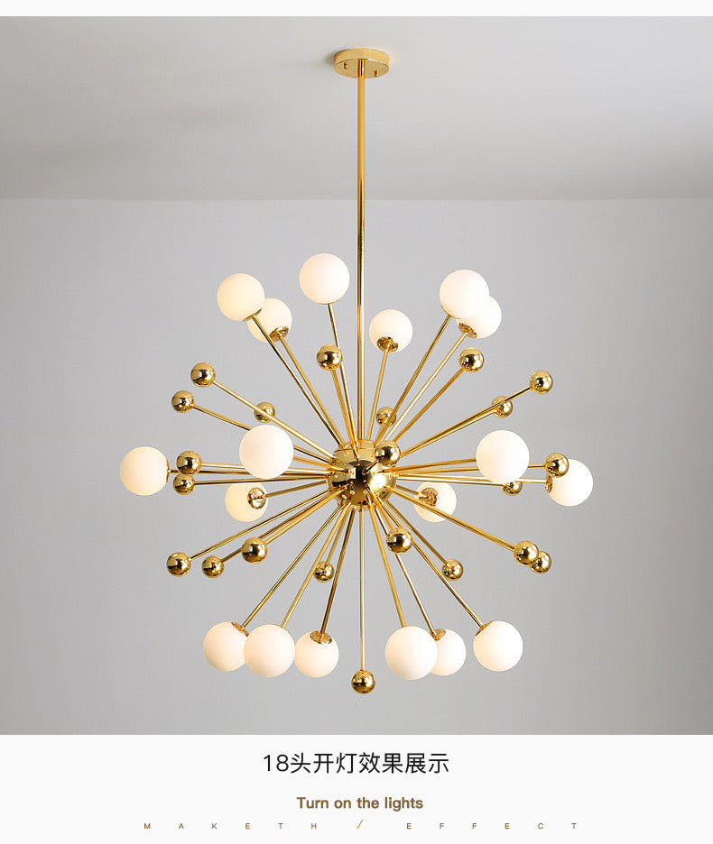Lightigious™ - 18 Heads Globe Chandelier (Gold, G9 Bulbs)