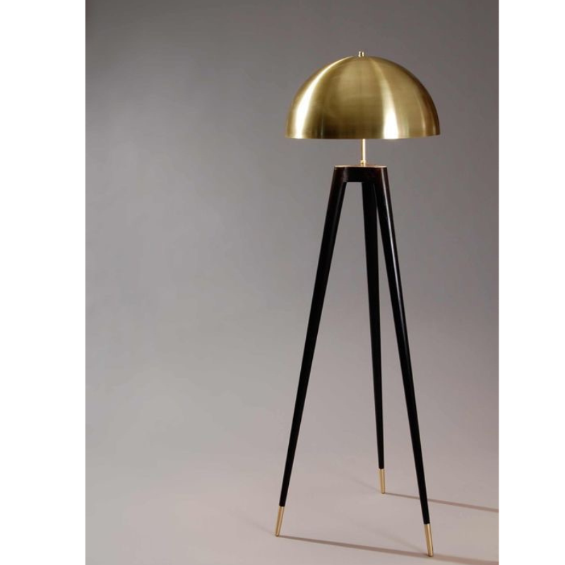 Modern Gold Tripod Floor Lamp