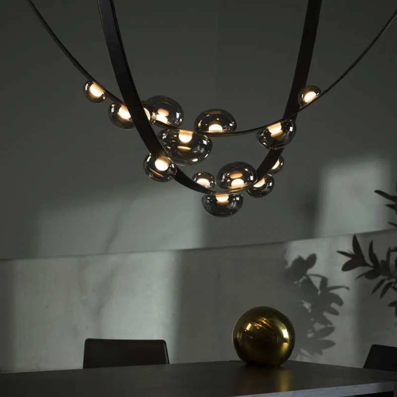 Lightigious™ – Leather Belt Chandelier