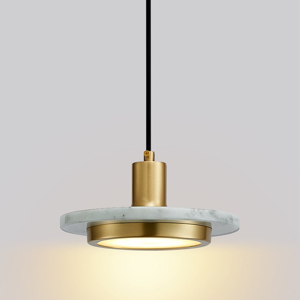 Lightigious™ – Costes LED Marble & Brass Look Pendant Light