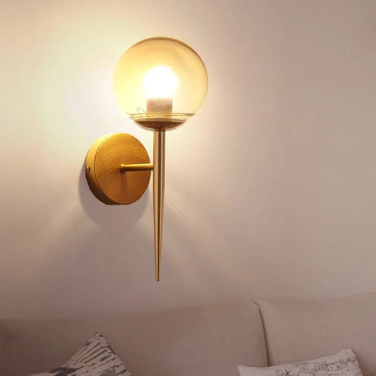 Lightigious™ - Nordic Globe Wall Light, Elegant Metal & Glass Design