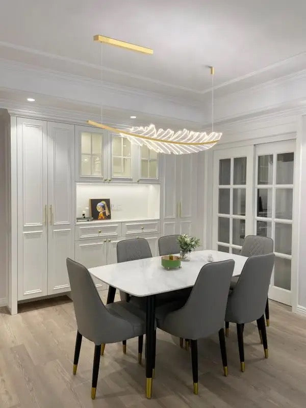 Lightigious™ - Leaf LED Chandelier (Nordic Luxury, Iron + Acrylic)