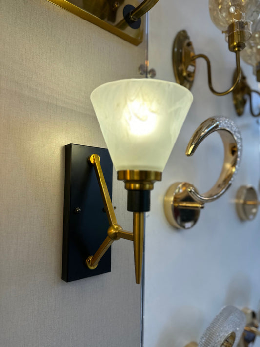 Lightigious™ - Nordic Copper Wall Light with Frosted Glass Lampshade