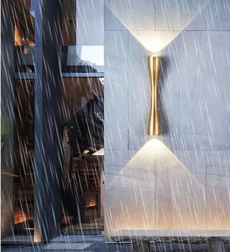 Lightigious™ - Modern LED Wall Lamp (Indoor/Outdoor, Waterproof, Golden/Black Finish)