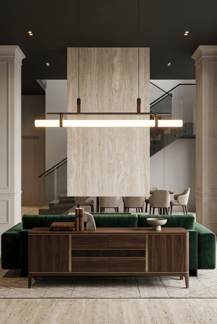 Lightigious™ - Lumina Leather-Strap Linear LED Pendant