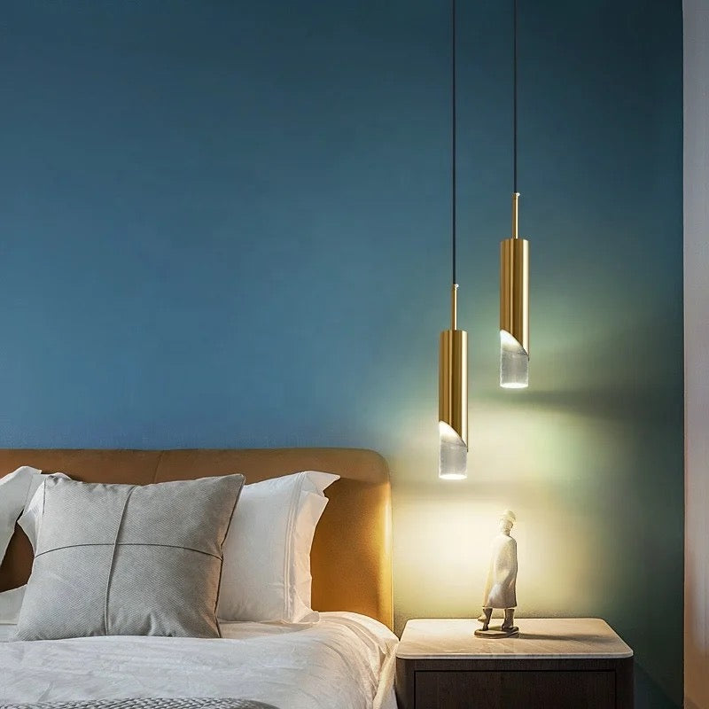 Lightigious™ - Golden Cylinder Hanging Light