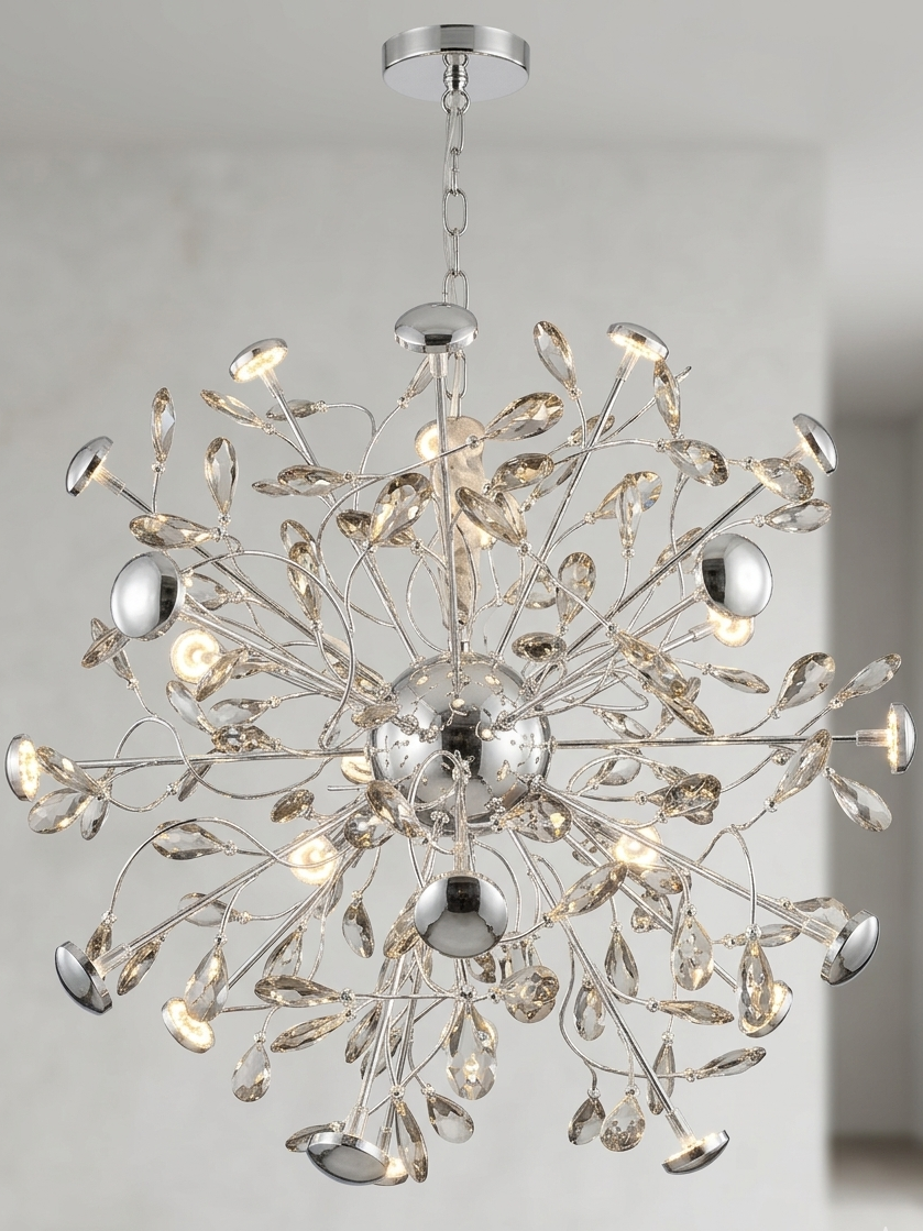 Lightigious | Cosmic Stardust Crystal Cluster Chandelier - Integrated LED