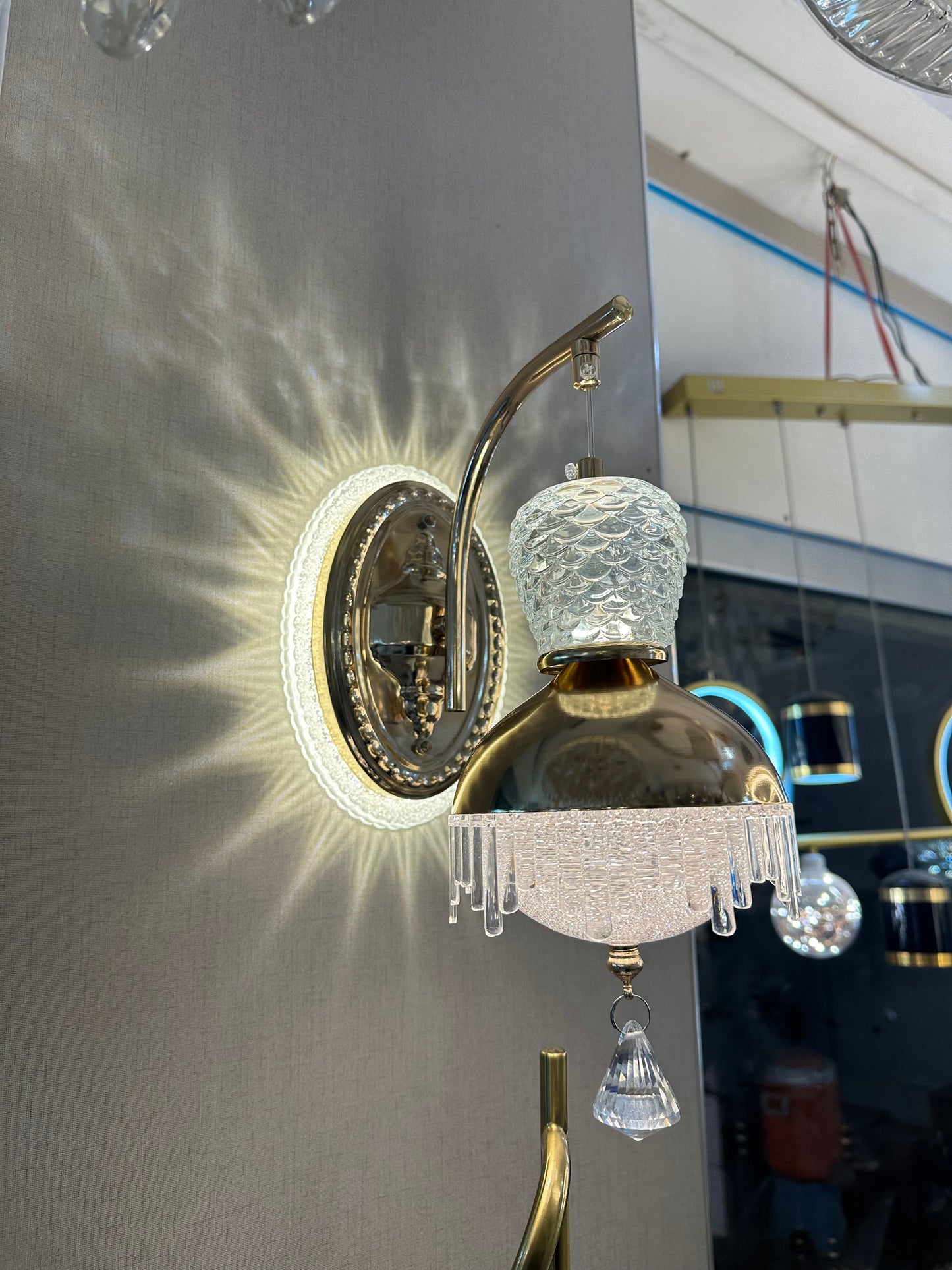 Lightigious™ - Modern SMD Wall Sconce, Gold, Adjustable LED Light