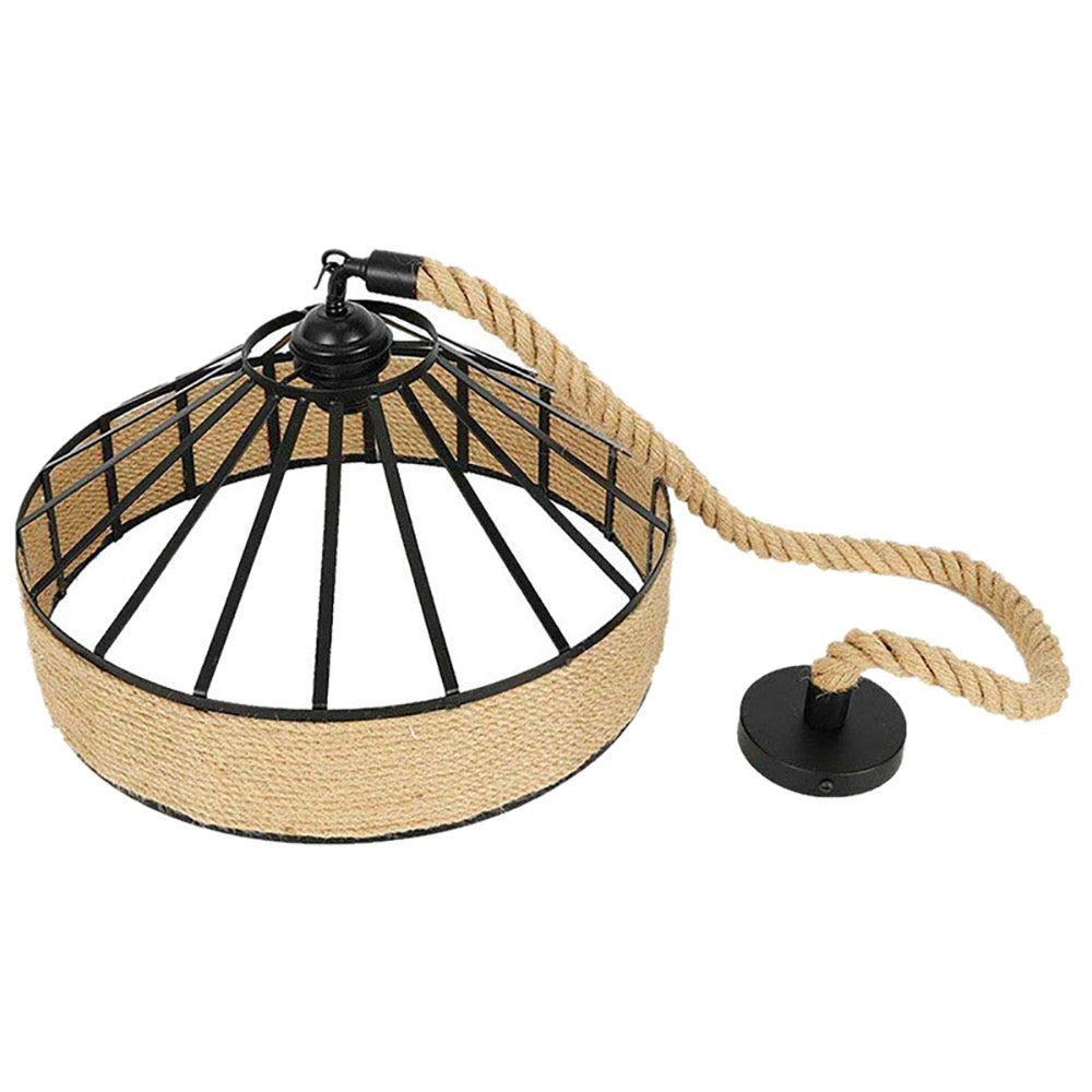 Lightigious™ - Vintage Industrial Hemp Rope Hanging Light