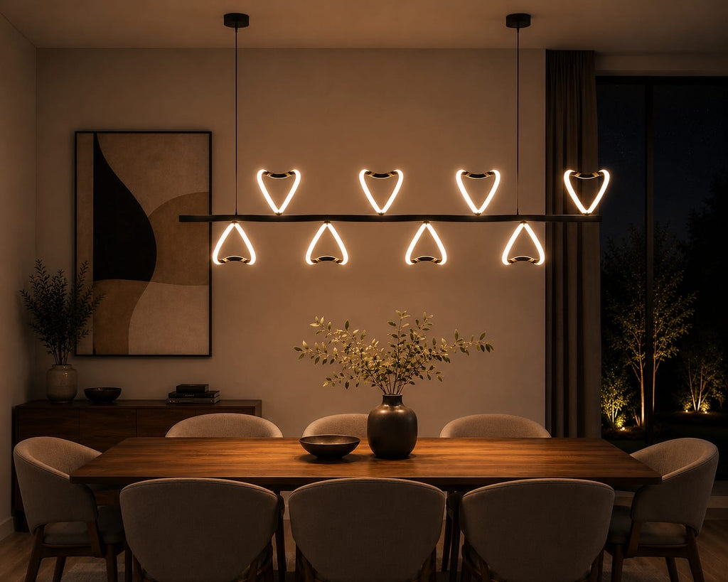 Lightigious™ -  Aura Sculptural Wave LED Linear Chandelier