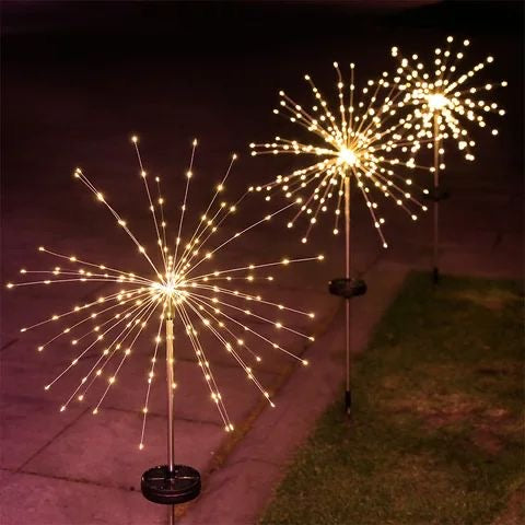 Lightigious™ - Solar Fireworks Outdoor Light (Warm White, Solar Powered)