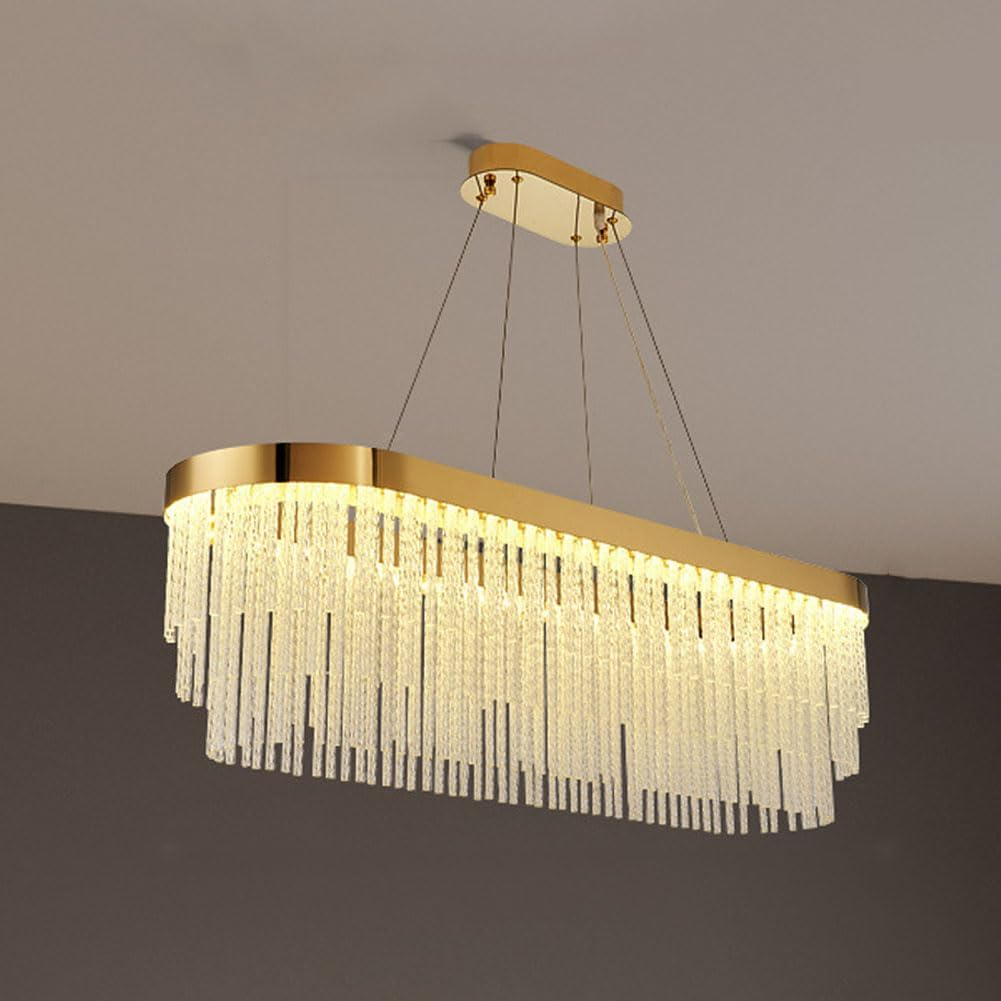 Lightigious™ – LED Rectangular Crystal Chandelier