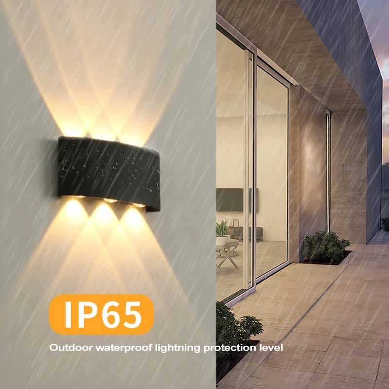 Lightigious™ - Waterproof Indoor & Outdoor Wall Light (Black, Warm Light)