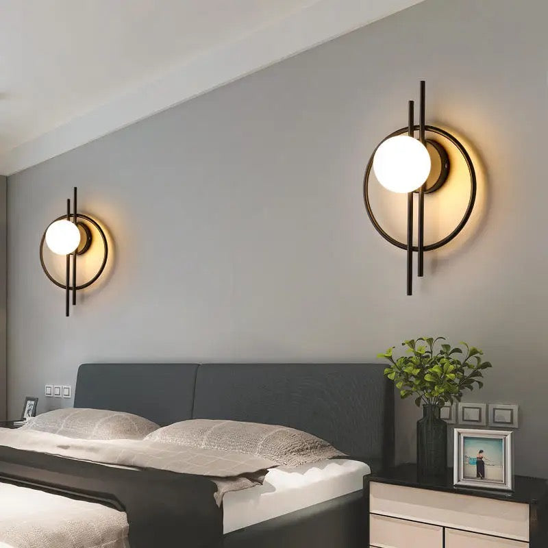 Lightigious™ - Modern Globe Wall Light, Frosted Glass, E27 Holder