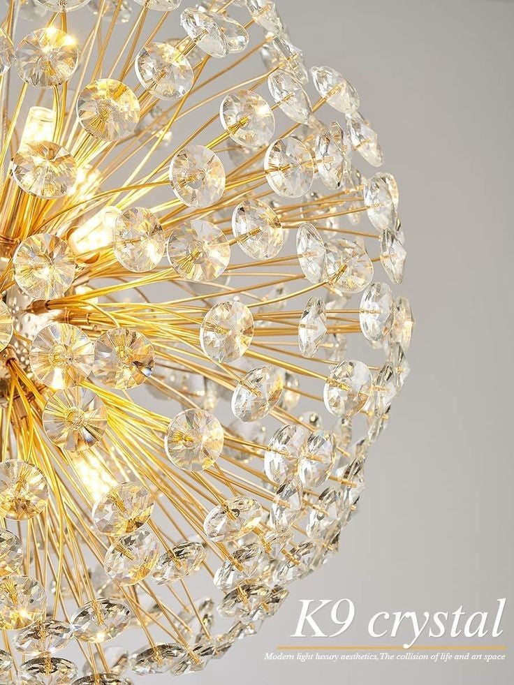 Lightigious™ - Modern LED Crystal Chandelier (Golden, Glamorous Design, Warm White)
