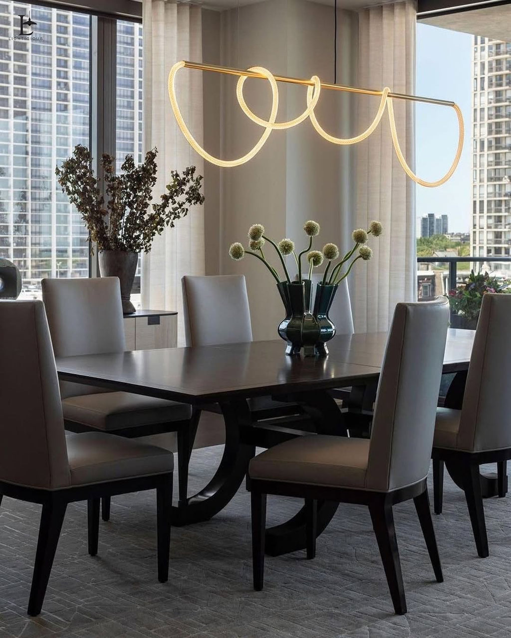 Lightigious™ – Nordic Line Note Round (Dining Edition)