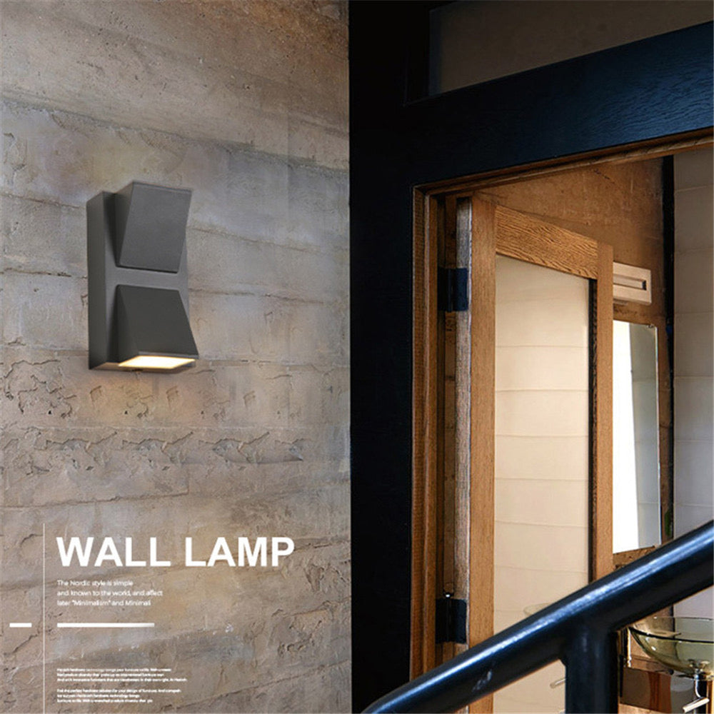 Lightigious™ - K Light Up-Down Waterproof Outdoor LED Wall Lamp (10W, Modern Design)