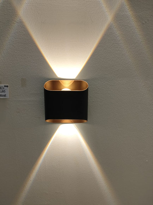 Lightigious™ - Outdoor Wall Light (Up/Down Spread, Waterproof, Black Golden Finish)