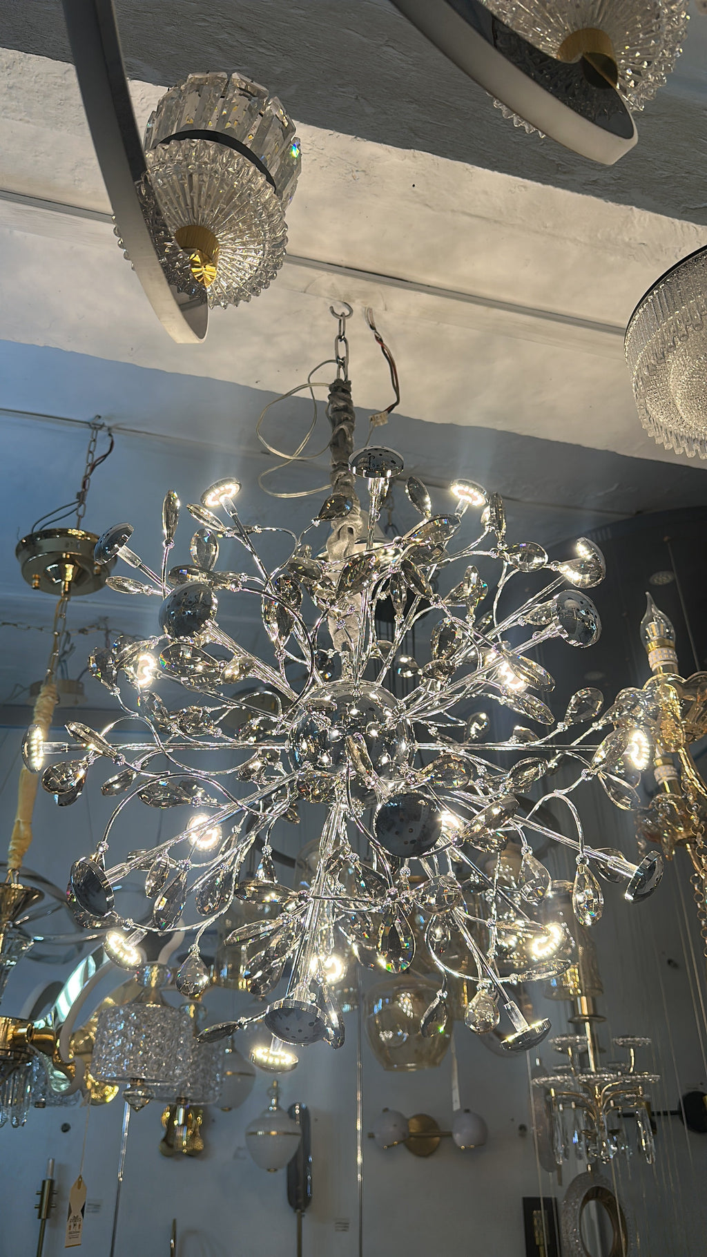 Lightigious | Cosmic Stardust Crystal Cluster Chandelier - Integrated LED