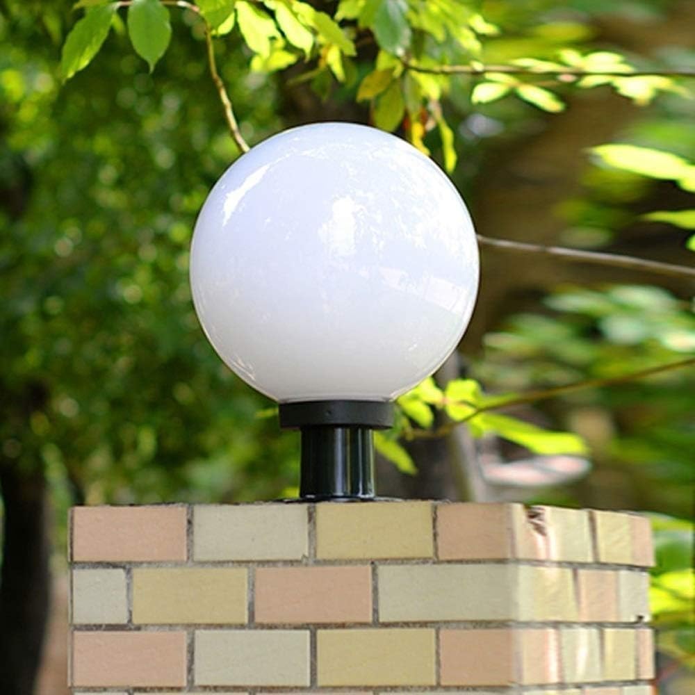 Lightigious™ - Plastic Globe Gate Light With Metal Base